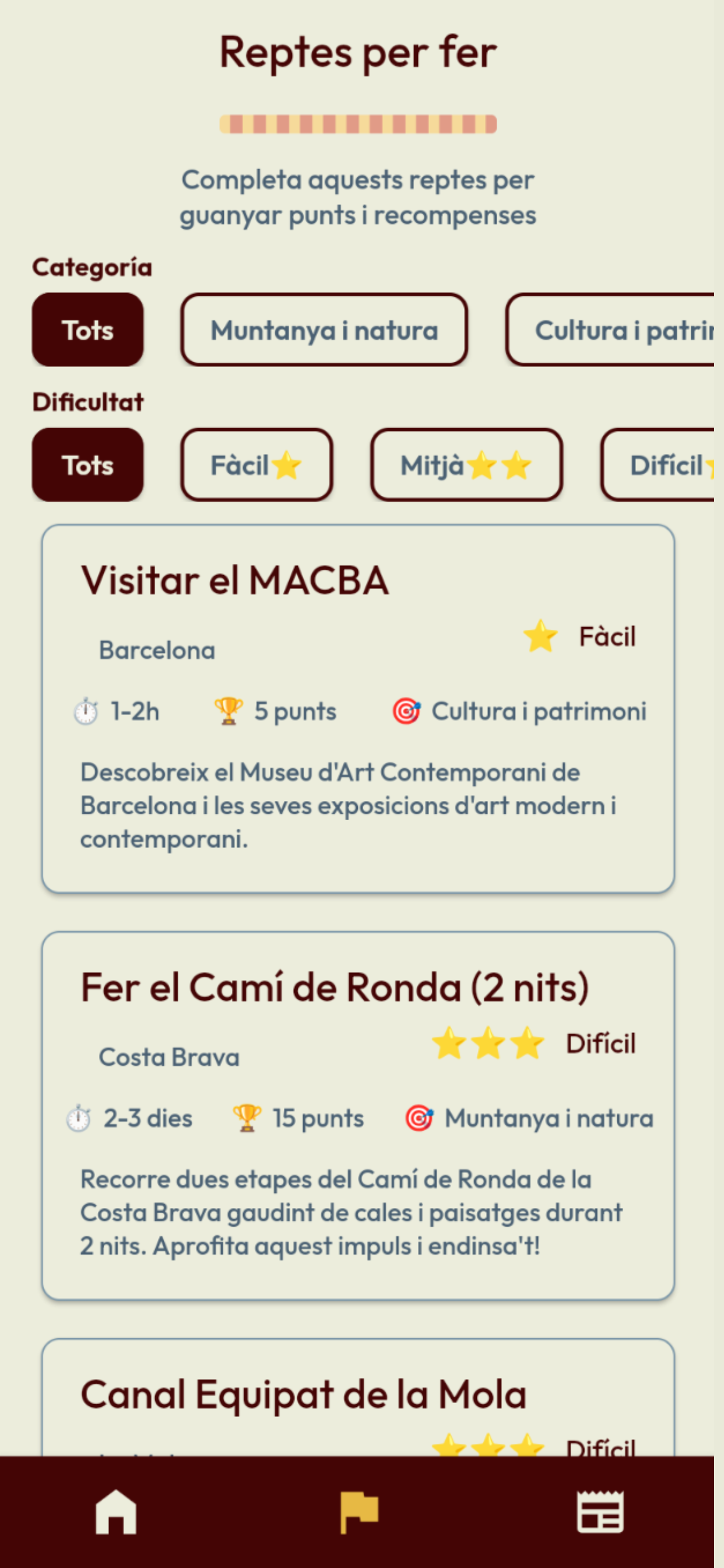 Reptes de l'app PassCat